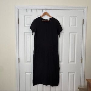 Sunbelt Black Puff Sleeve Maxi Dress